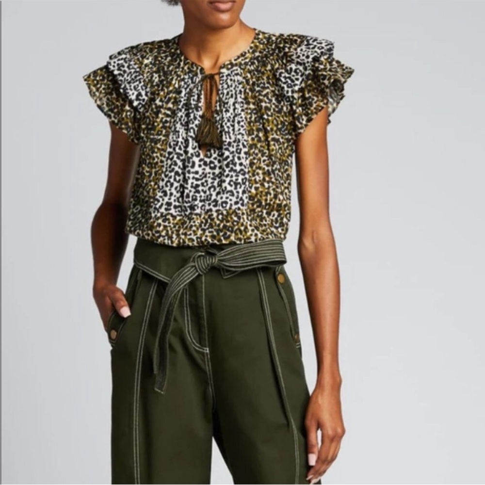 NWT Ulla Johnson Elm Top in Army
